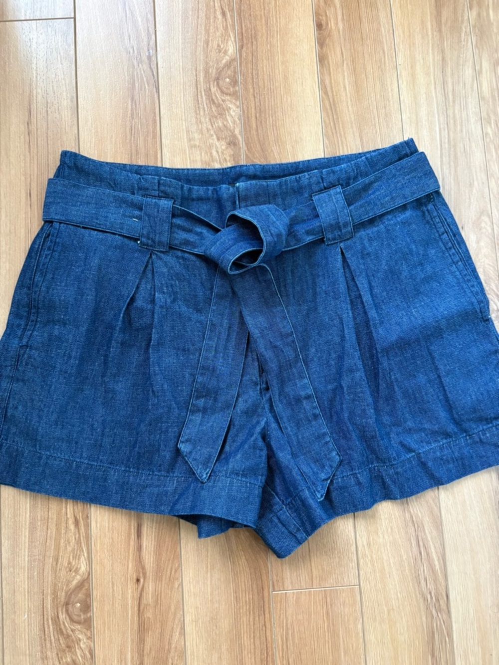 Simons Dark Indigo Denim Tie-Waist Shorts